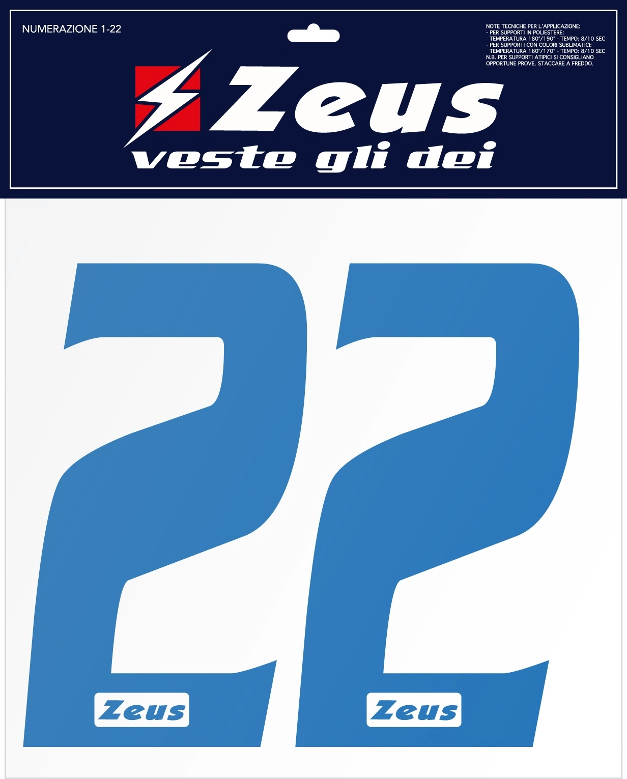 Immagine NUMERAZIONE 1-22 cm 10