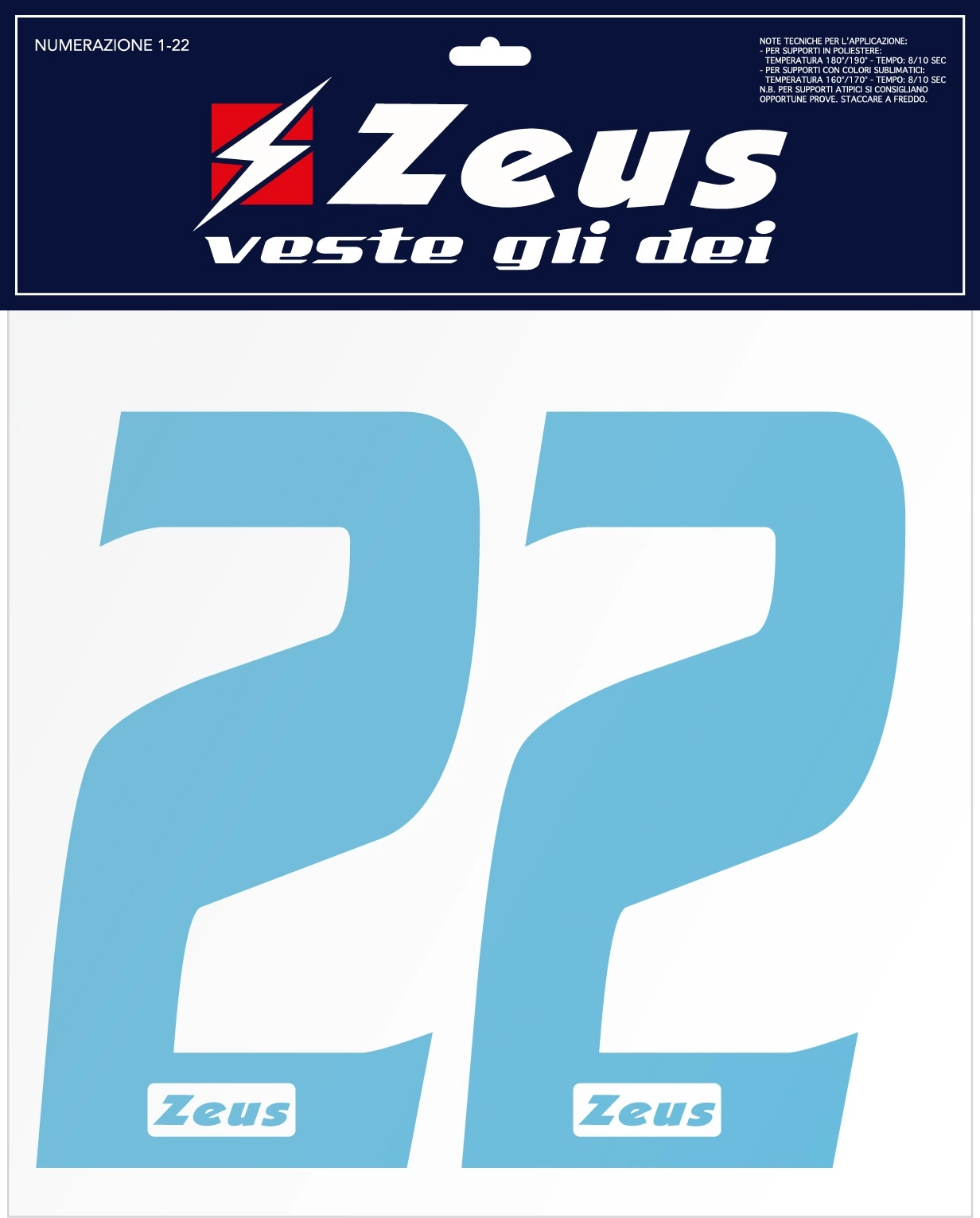 Immagine NUMERAZIONE 1-22 cm 10