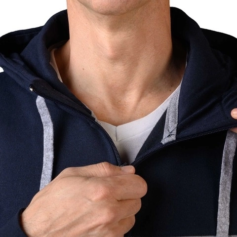 Immagine FELPA ROBIN H CAPPUCCIO ZIP LUNGA