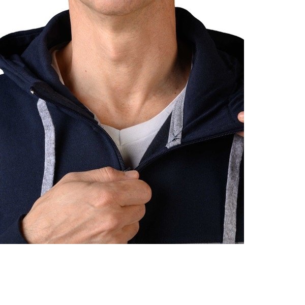 Immagine FELPA ROBIN H CAPPUCCIO ZIP LUNGA