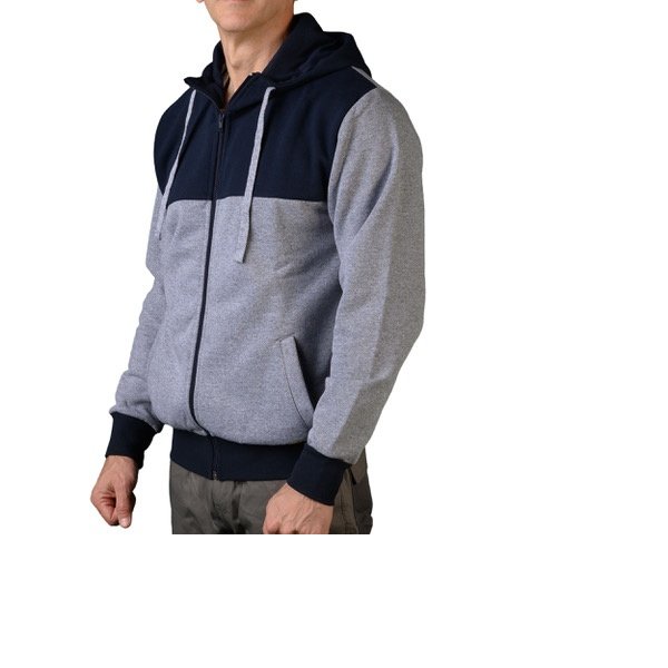 FELPA ROBIN H CAPPUCCIO ZIP LUNGA
